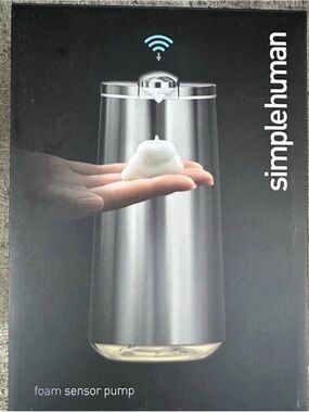Simplehuman Stainless Steel Rechargeable Soap Dispenser *NEW NIB